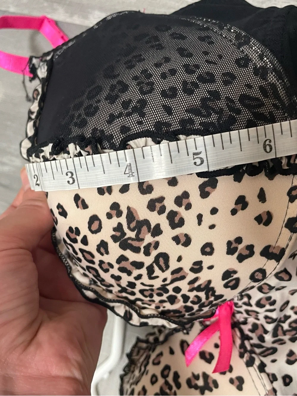 La Senza Baby Doll Lingerie Dress Leopard Print - Picture 8 of 9